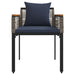 Set de Mobilier pentru Exterior 3 pcs Gri și albastru marin - WALTI WALTI