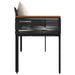 Bancă de exterior cu pernă Negru și Alb crem 117 x 54 x 74.5 cm - WALTI WALTI