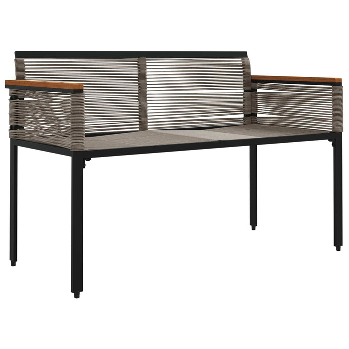 Bancă de exterior cu pernă Gri și gri închis 117 x 54 x 74.5 cm - WALTI WALTI