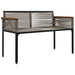 Bancă de exterior Gri și albastru marin 117 x 54 x 74.5 cm - WALTI WALTI