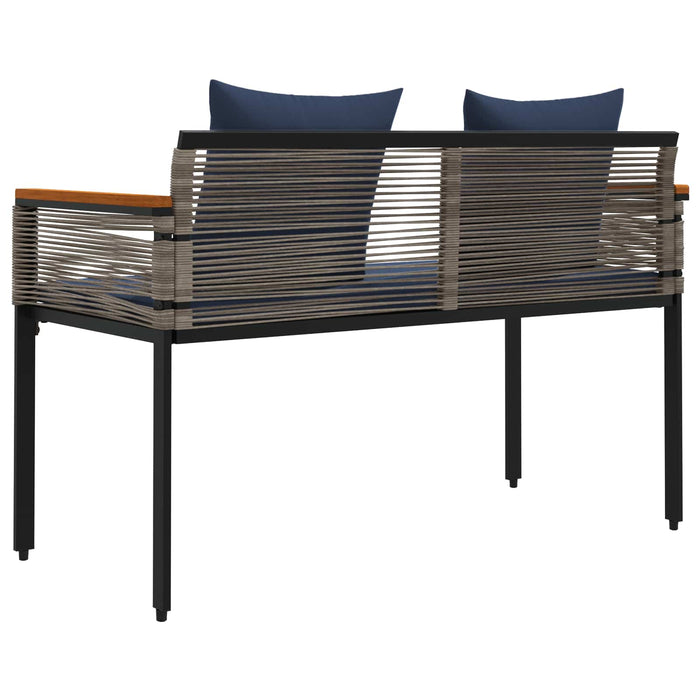 Bancă de exterior Gri și albastru marin 117 x 54 x 74.5 cm - WALTI WALTI