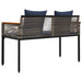 Bancă de exterior Gri și albastru marin 117 x 54 x 74.5 cm - WALTI WALTI