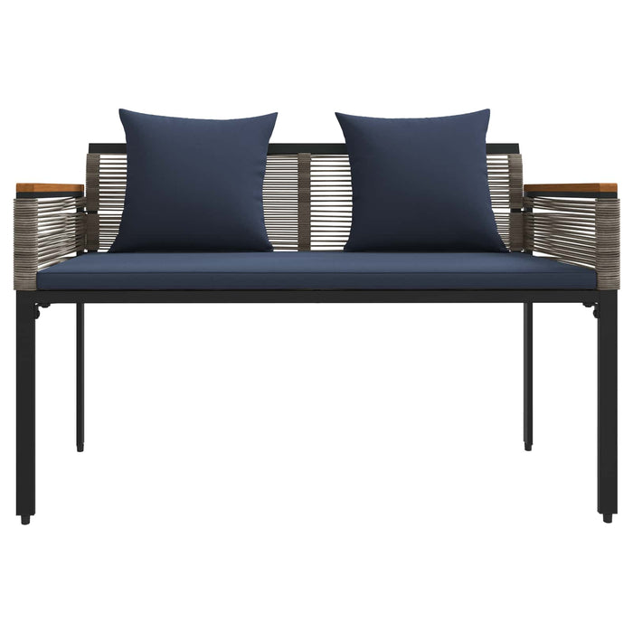 Bancă de exterior Gri și albastru marin 117 x 54 x 74.5 cm - WALTI WALTI