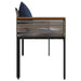 Bancă de exterior Gri și albastru marin 117 x 54 x 74.5 cm - WALTI WALTI