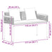 Bancă de exterior Gri și albastru marin 117 x 54 x 74.5 cm - WALTI WALTI
