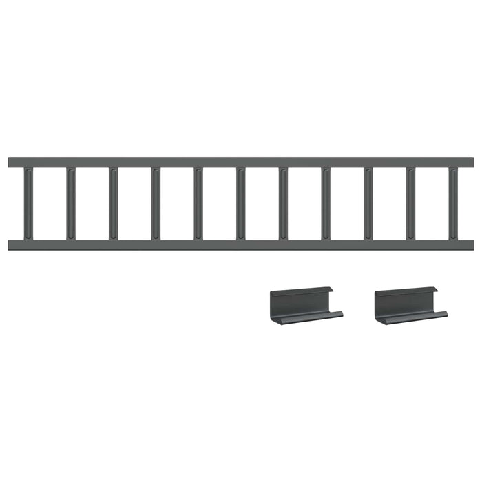 Apărătoare de zăpadă pentru acoperiș Antracit 600 x 2,5 x 20 cm - WALTI WALTI