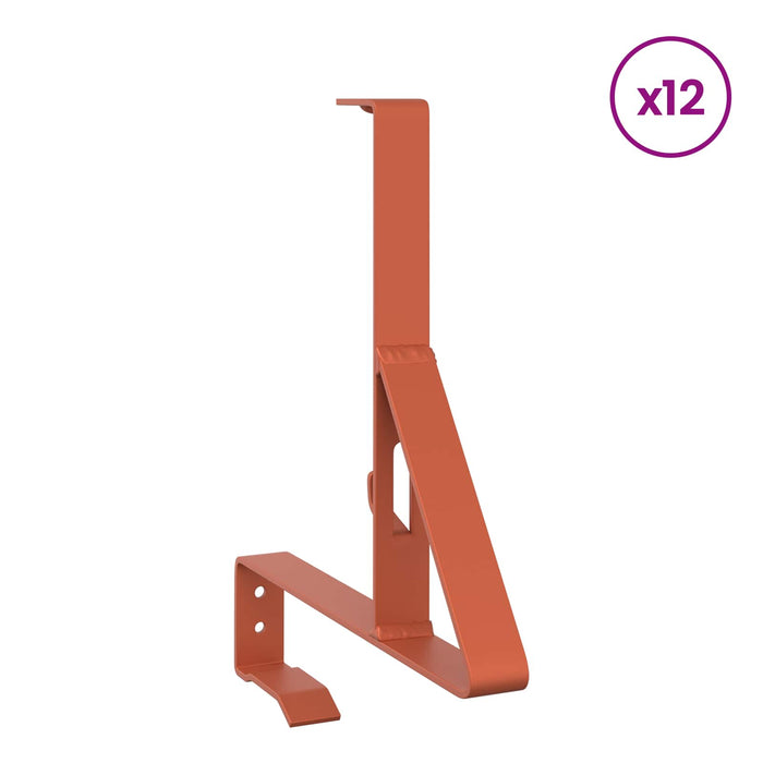 Suport pentru Zăpadă 12 pcs Roșu 29,5 x 3 x 34,5 cm Oțel - WALTI WALTI