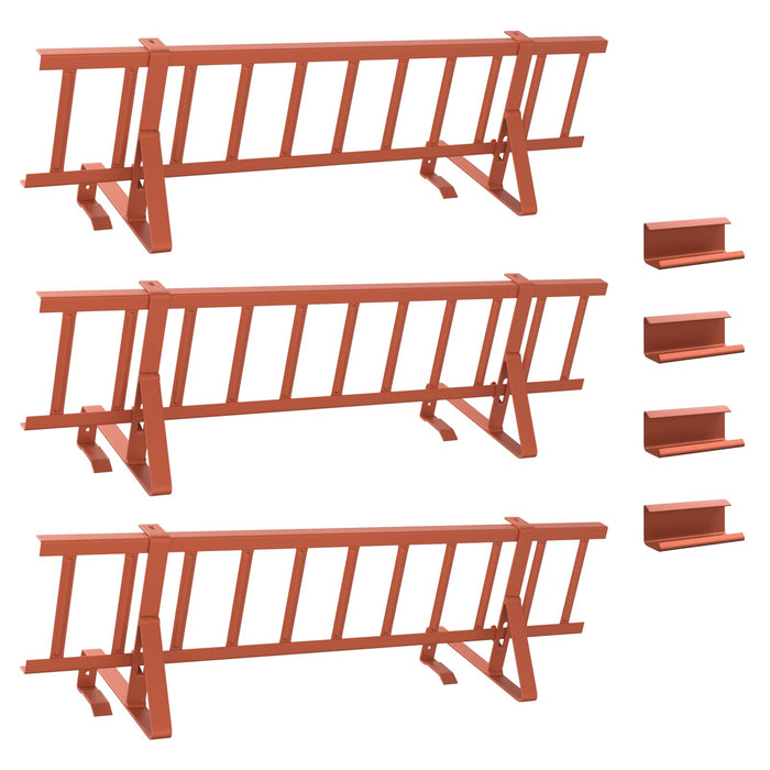Apărătoare de zăpadă pentru acoperiș Roșu 300 x 29,5 x 34,5 cm - WALTI WALTI