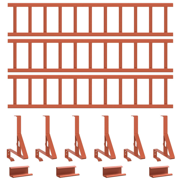 Apărătoare de zăpadă pentru acoperiș Roșu 300 x 29,5 x 34,5 cm - WALTI WALTI