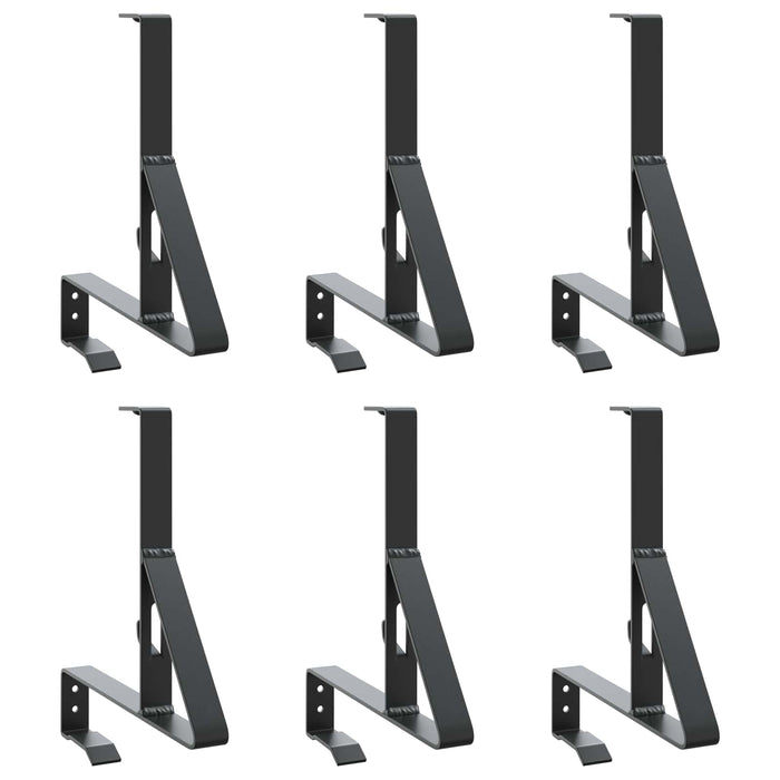 Suport pentru Zăpadă 6 pcs Negru 29,5 x 3 x 34,5 cm Oțel - WALTI WALTI