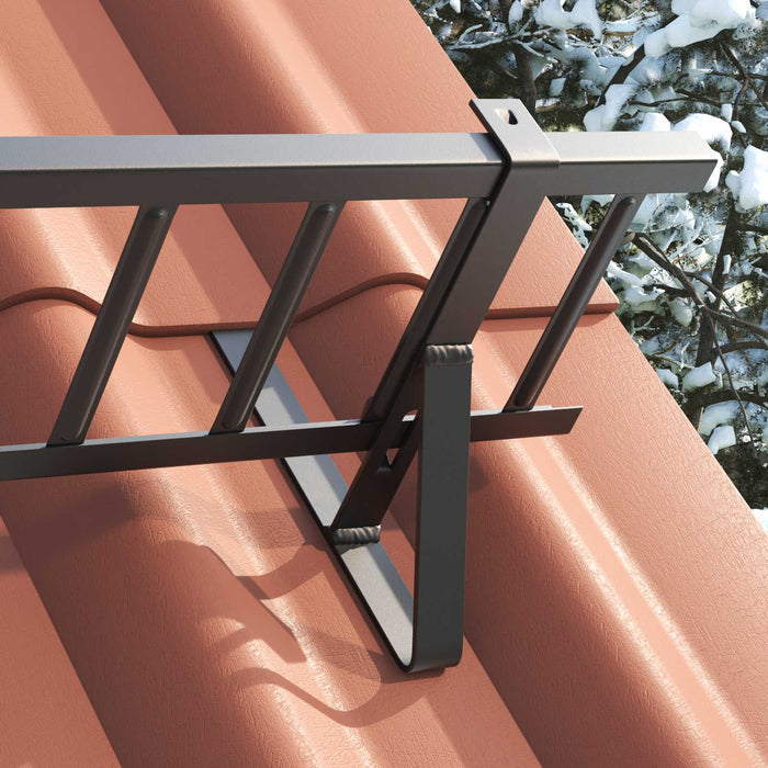 Apărătoare de zăpadă pentru acoperiș Negru 100 x 29,5 x 34,5 cm - WALTI WALTI