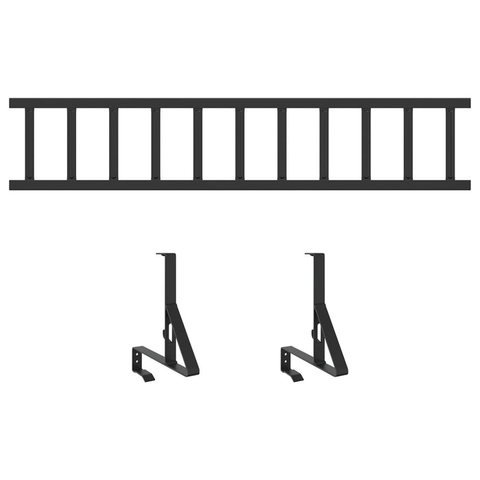Apărătoare de zăpadă pentru acoperiș Negru 100 x 29,5 x 34,5 cm - WALTI WALTI
