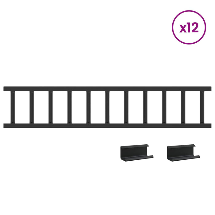 Apărătoare de zăpadă pentru acoperiș 1200 x 2,5 x 20 cm Oțel - WALTI WALTI
