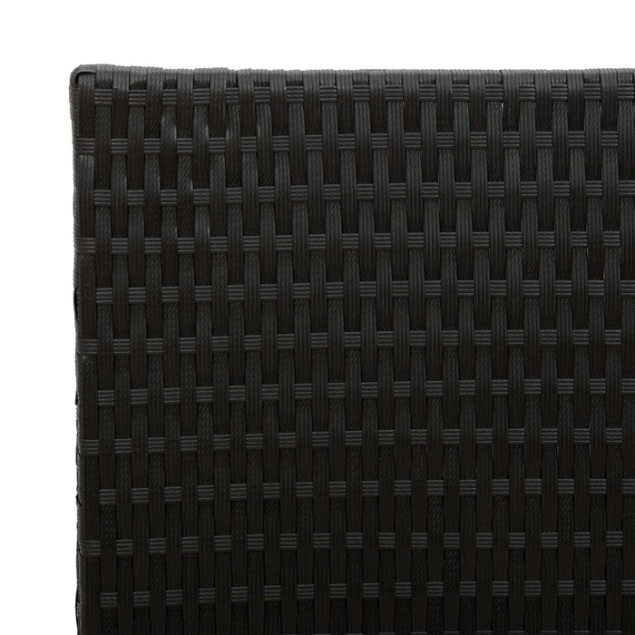 Ghiveci înalt Negru 55 x 22 x 70 cm poliratan WALTI