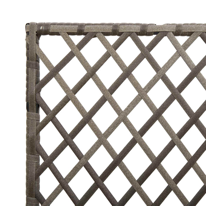 Ghiveci de grădină cu trellis Gri 70 x 30 x 135 cm poliratan WALTI