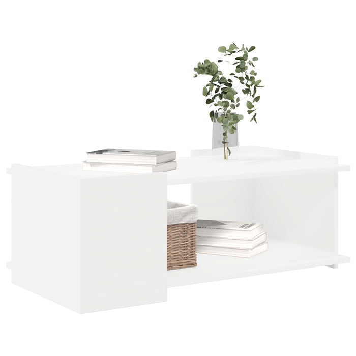 Masă de cafea Alb 90 x 50 x 33 cm Lemn prelucrat - WALTI WALTI