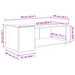 Masă de cafea Sonoma gri 90 x 50 x 33 cm Lemn prelucrat - WALTI WALTI