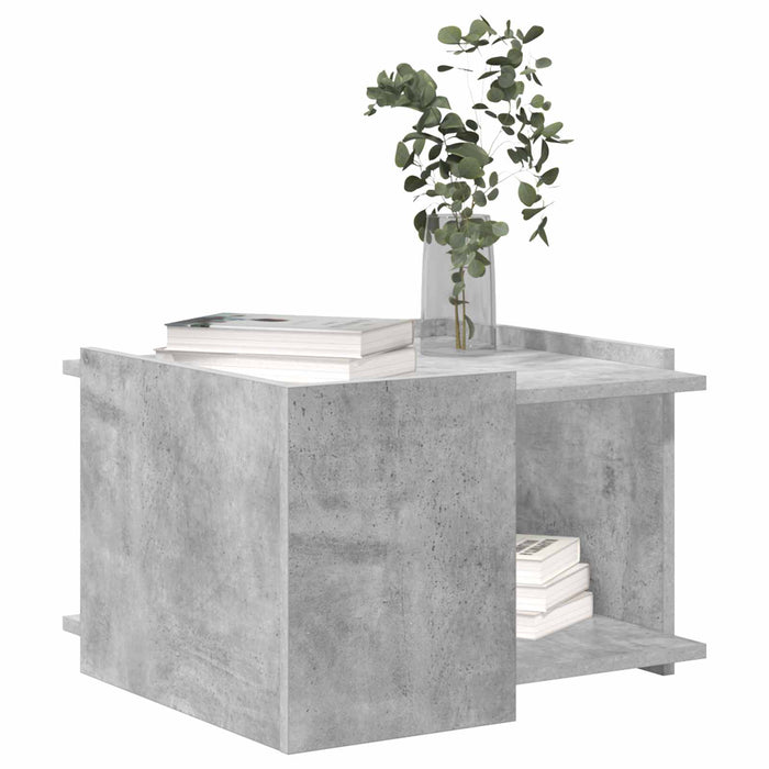 Masă de cafea Gri Beton 50,5 x 50 x 33 cm Lemn prelucrat - WALTI WALTI