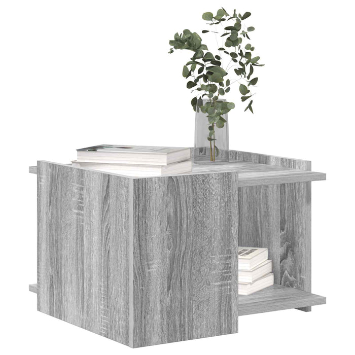 Masă de cafea Sonoma gri 50,5 x 50 x 33 cm Lemn prelucrat - WALTI WALTI
