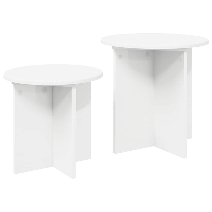 Set măsuțe laterale cu depozitare 2 pcs Lemn prelucrat - WALTI WALTI