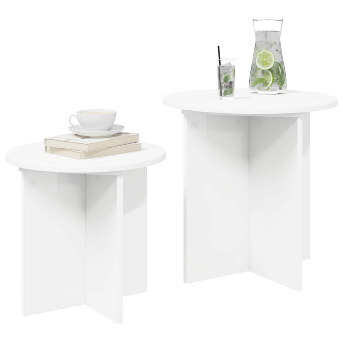 Set măsuțe laterale cu depozitare 2 pcs Lemn prelucrat - WALTI WALTI