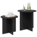 Set măsuțe laterale 2 pcs Stejar Negru Lemn prelucrat - WALTI WALTI