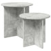 Set măsuțe laterale 2 pcs Gri Beton Lemn prelucrat - WALTI WALTI