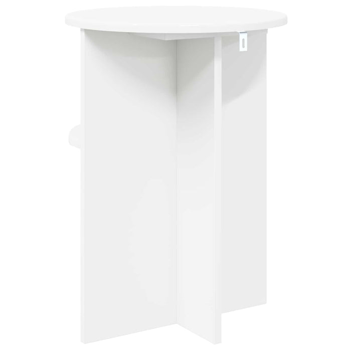 Masă laterală cu depozitare Alb Ø 39,5 x 55 cm Lemn prelucrat - WALTI WALTI