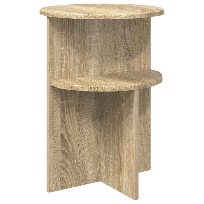 Masă laterală Stejar Sonoma Ø 39,5 x 55 cm Lemn prelucrat - WALTI WALTI
