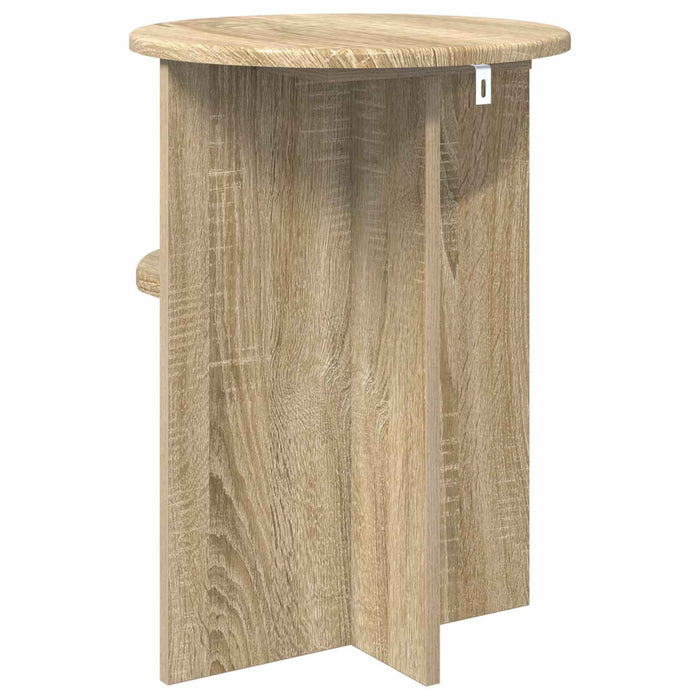 Masă laterală Stejar Sonoma Ø 39,5 x 55 cm Lemn prelucrat - WALTI WALTI