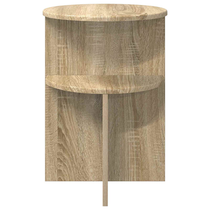 Masă laterală Stejar Sonoma Ø 39,5 x 55 cm Lemn prelucrat - WALTI WALTI