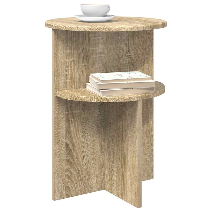 Masă laterală Stejar Sonoma Ø 39,5 x 55 cm Lemn prelucrat - WALTI WALTI