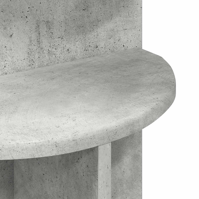 Masă laterală Gri Beton Ø 39,5 x 55 cm Lemn prelucrat - WALTI WALTI