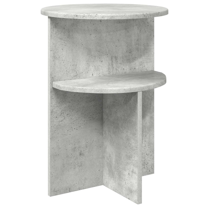 Masă laterală Gri Beton Ø 39,5 x 55 cm Lemn prelucrat - WALTI WALTI