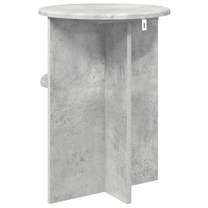 Masă laterală Gri Beton Ø 39,5 x 55 cm Lemn prelucrat - WALTI WALTI