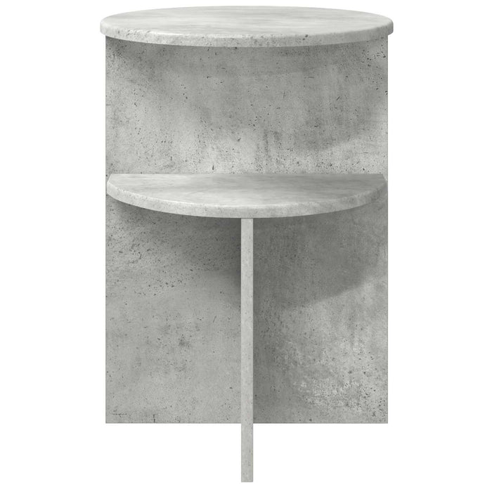 Masă laterală Gri Beton Ø 39,5 x 55 cm Lemn prelucrat - WALTI WALTI