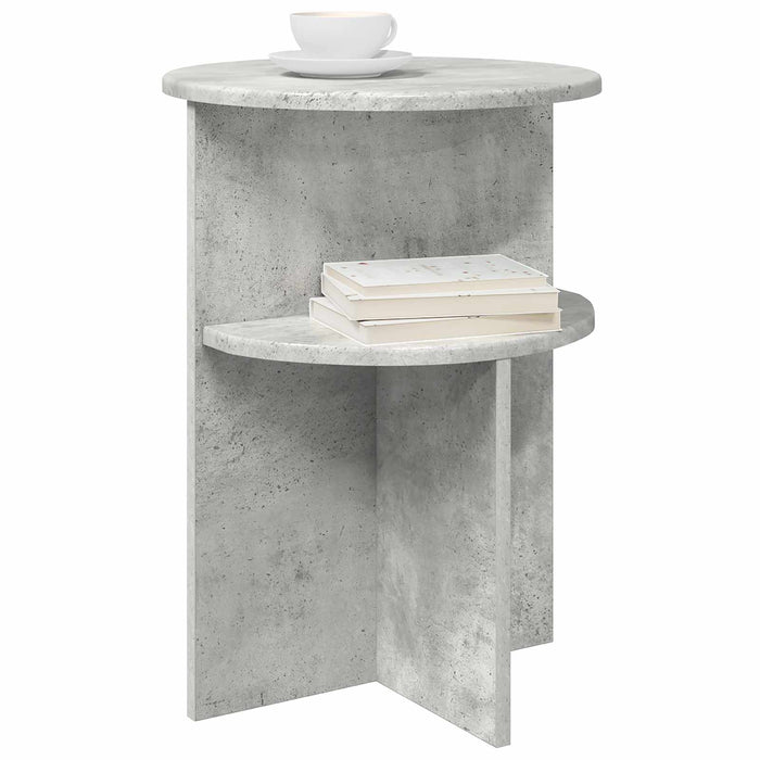 Masă laterală Gri Beton Ø 39,5 x 55 cm Lemn prelucrat - WALTI WALTI