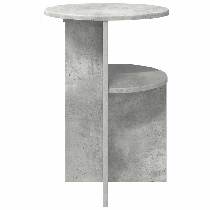 Masă laterală Gri Beton Ø 39,5 x 55 cm Lemn prelucrat - WALTI WALTI