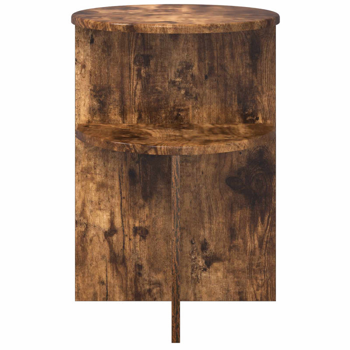 Masă laterală Stejar fumuriu Ø 39,5 x 55 cm Lemn prelucrat - WALTI WALTI