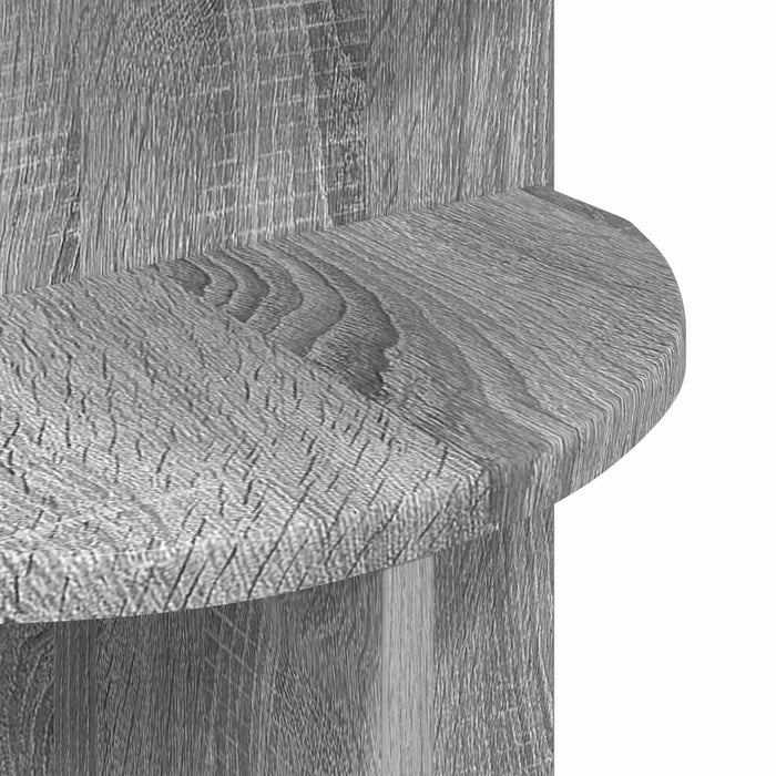 Masă laterală Sonoma gri Ø 39,5 x 55 cm Lemn prelucrat - WALTI WALTI