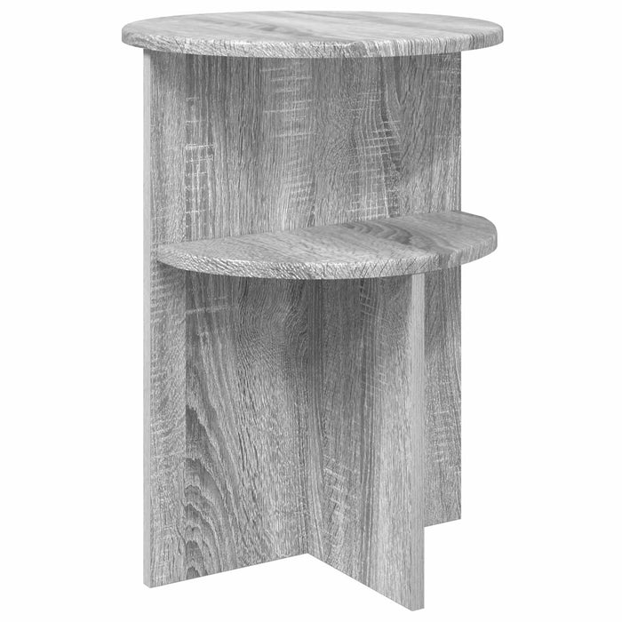 Masă laterală Sonoma gri Ø 39,5 x 55 cm Lemn prelucrat - WALTI WALTI