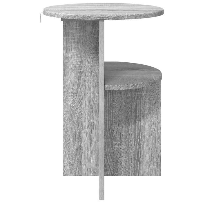 Masă laterală Sonoma gri Ø 39,5 x 55 cm Lemn prelucrat - WALTI WALTI