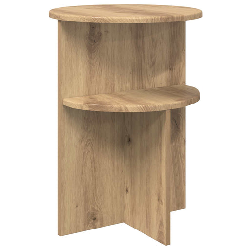 Masă laterală Stejar Artizanal Ø 39,5 x 55 cm Lemn prelucrat - WALTI WALTI