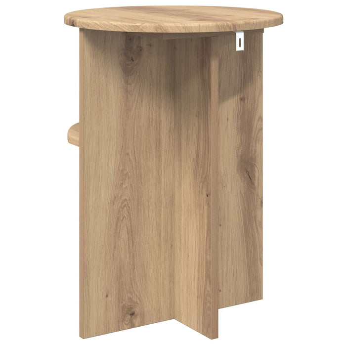 Masă laterală Stejar Artizanal Ø 39,5 x 55 cm Lemn prelucrat - WALTI WALTI