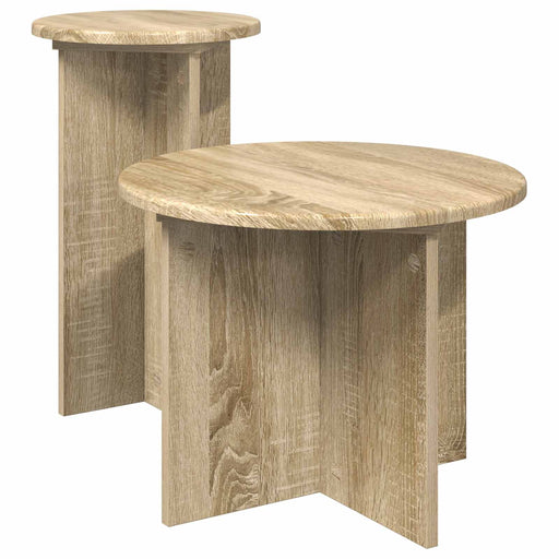 Set măsuțe laterale 2 pcs Stejar Sonoma Lemn prelucrat - WALTI WALTI