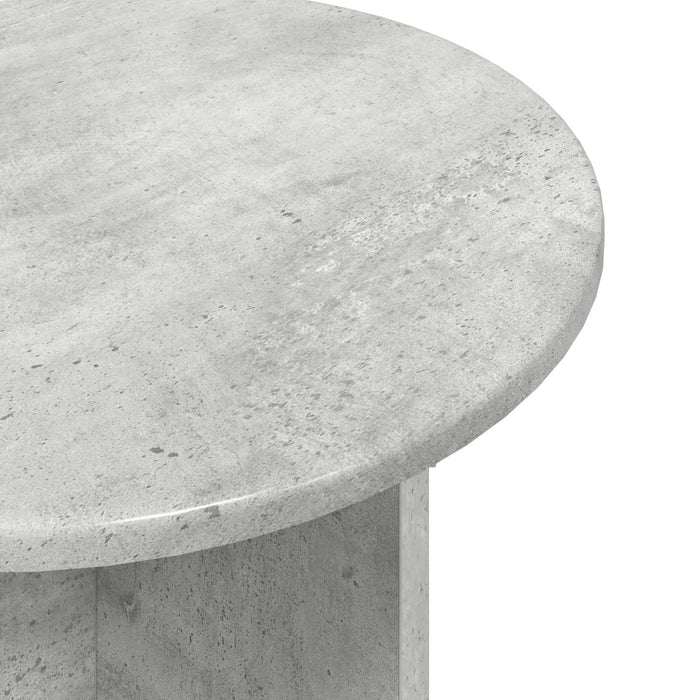 Set măsuțe laterale 2 pcs Gri Beton Lemn prelucrat - WALTI WALTI