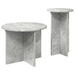 Set măsuțe laterale 2 pcs Gri Beton Lemn prelucrat - WALTI WALTI