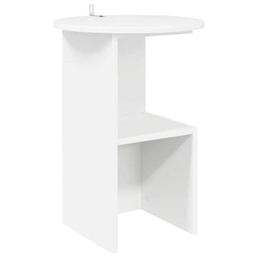 Masă laterală Alb Ø 39,5 x 55 cm Lemn prelucrat - WALTI WALTI