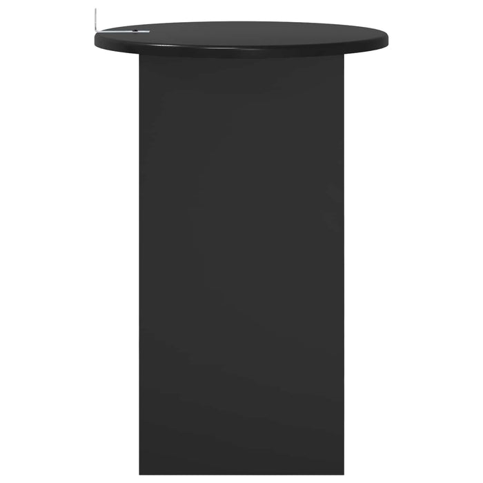 Masă laterală Stejar Negru Ø 39,5 x 55 cm Lemn prelucrat - WALTI WALTI