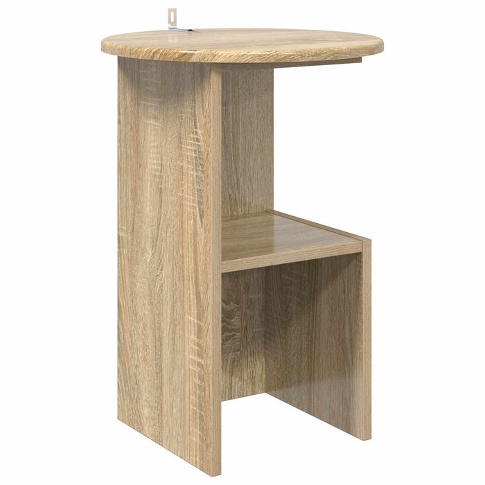 Masă laterală Stejar Sonoma Ø 39,5 x 55 cm Lemn prelucrat - WALTI WALTI